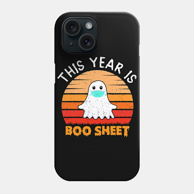 This Year Is Boo Sheet Boo Ghost Halloween Retro Vintage Phone Case by Albatross