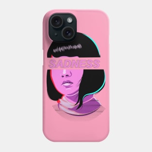 Sadness Vaporwave Girl Phone Case