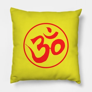 Sacred Spiritual Awakening Om Symbol Pillow