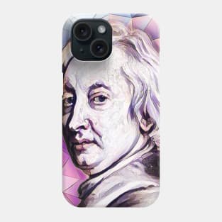 John Dryden Pink Portrait | John Dryden Artwork 8 Phone Case