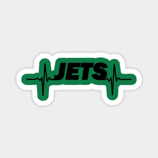 Jets heartbeat black Magnet