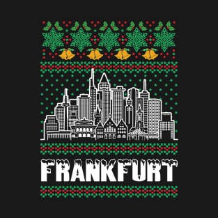 Frankfurt Germany Ugly Christmas T-Shirt