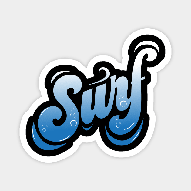 SURF slogan Magnet by Dominic Becker