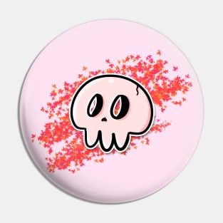 Pink Skull Pin