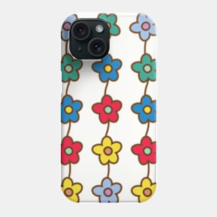 Colorful Flowers Illustration Phone Case