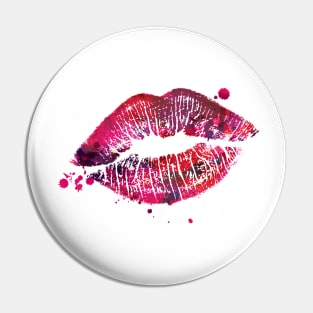 Splattered Kisses Pin