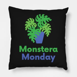 Funny House plant Graphic For Women Monstera Monday Gift Pillow