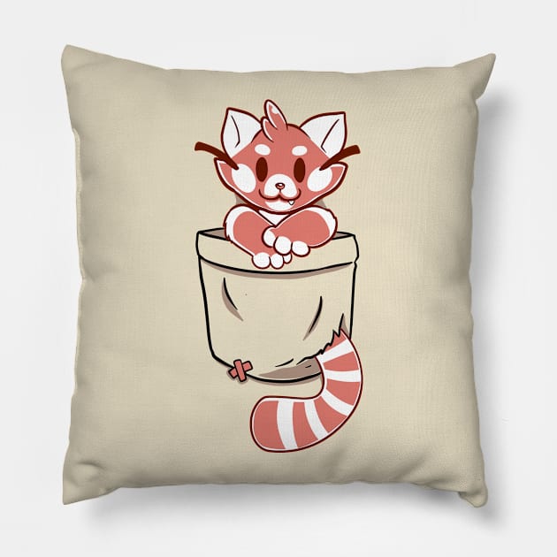 Pocket Red Panda Pillow by TechraPockets