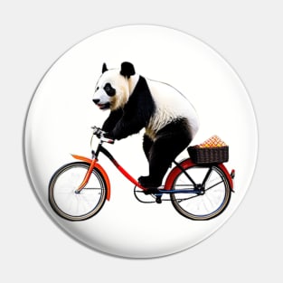 Panda Bicycle Pin