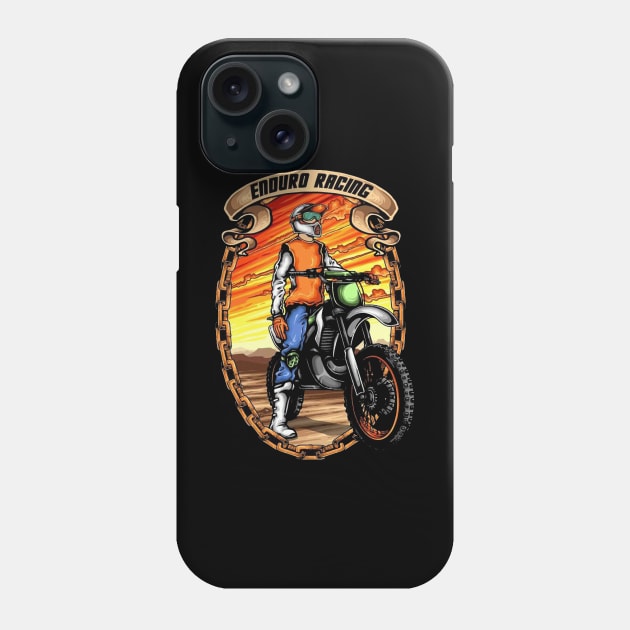 Dirtbike racing Phone Case by Ferawela store