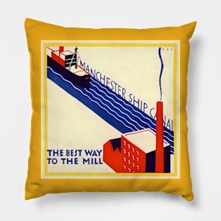 Manchester England Ship Canal Pillow