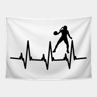 Handball Heartbeat Tapestry