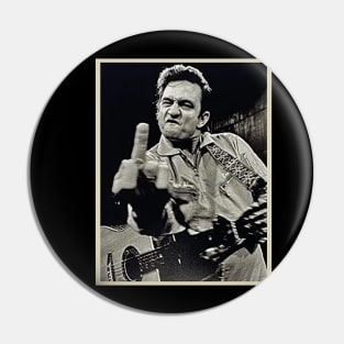 Vintage johnny cash Pin