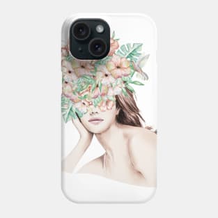 Flowers In Her Hair Phone Case