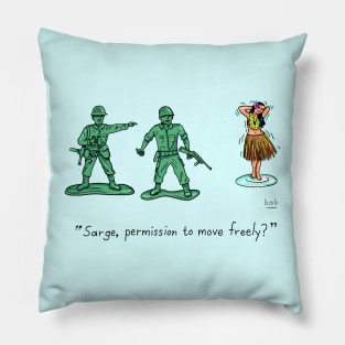 Plastic Army Men On Leave Pillow