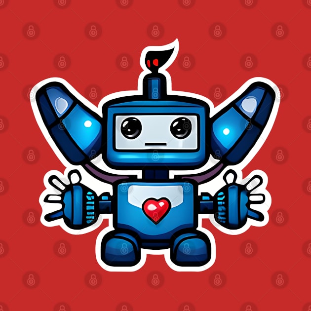 Robo Looking For A Heart & Love by Art by Nabes