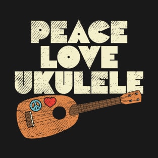 Peace Love Ukulele T-Shirt