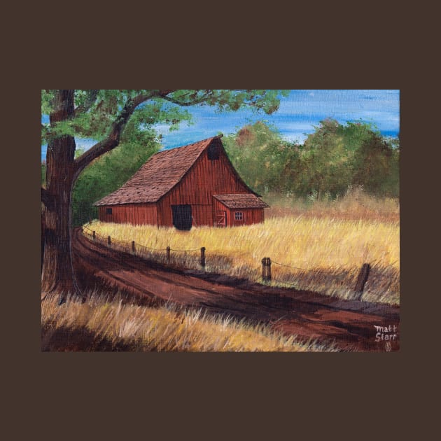 Red Country Barn by Matt Starr Fine Art