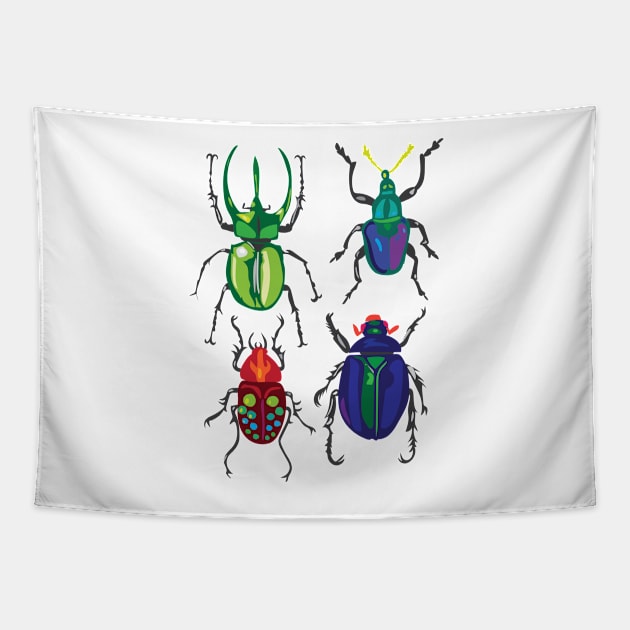 The Beetles Tapestry by pastanaut