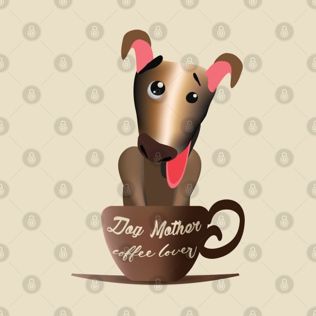Dog mother coffee lover by ArteriaMix