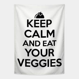 Keep calm and eat your veggies Tapestry