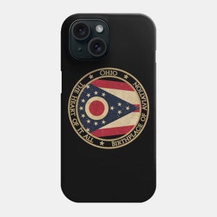 Vintage Ohio USA United States of America American State Flag Phone Case