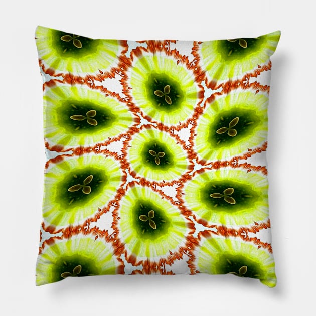 Yellow Daffodil Pattern Pillow by PatternFlower