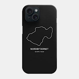 Nordbytjernet Jessheim Ullensaker Norway Map Coordinates Phone Case