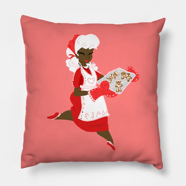 Mrs Claus Ver 2 NO TEXT Pillow by sky665