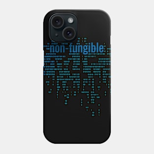 Crypto Tech Blue Non-Fungible Digital Array Phone Case