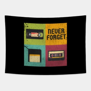 never forget - vintage cassic Tapestry