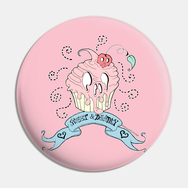 Sweet and Deadly Pin by Artful Magic Shop