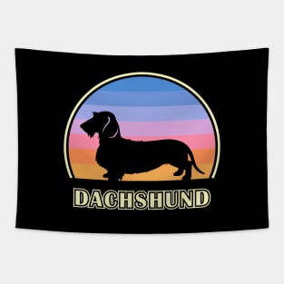 Wirehaired Dachshund Vintage Sunset Dog Tapestry