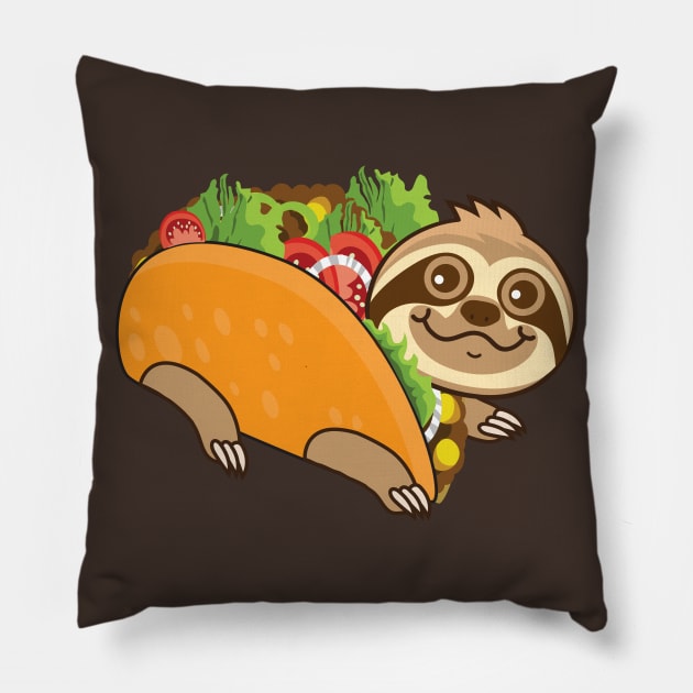 Sloth Taco Pillow by Plushism