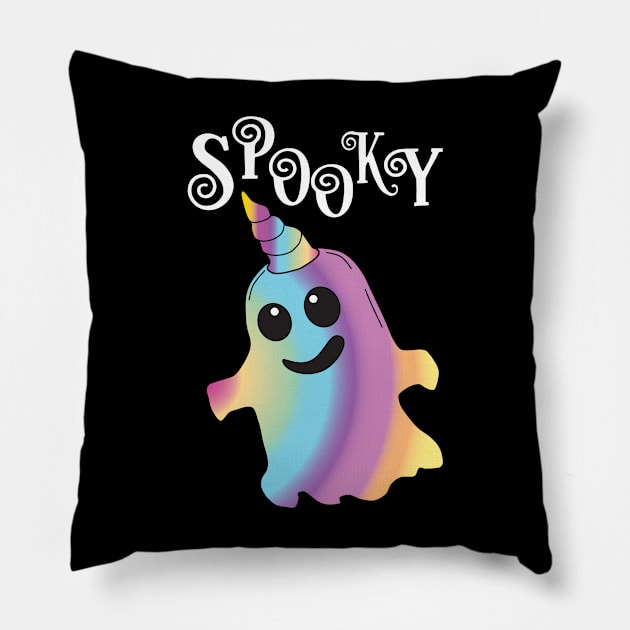 Spooky Unicorn Ghost Pillow by Nice Surprise