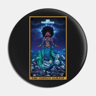 The Goddess Yemaya Temperance Tarot Card Pin