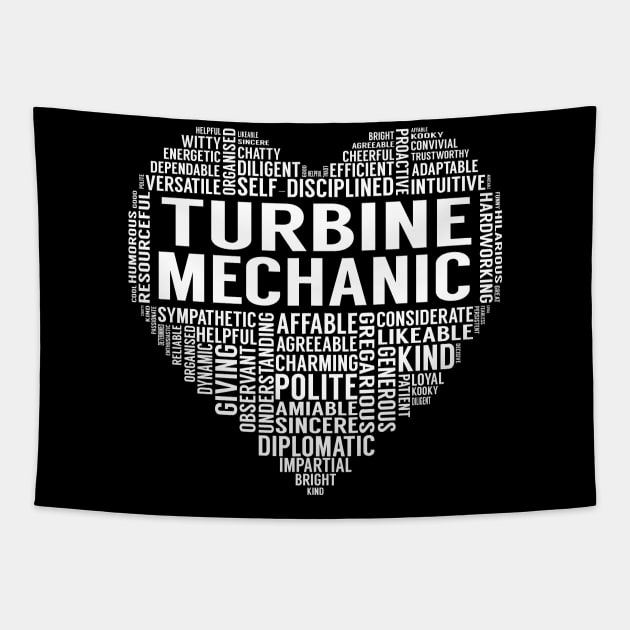 Turbine Mechanic Heart Tapestry by LotusTee
