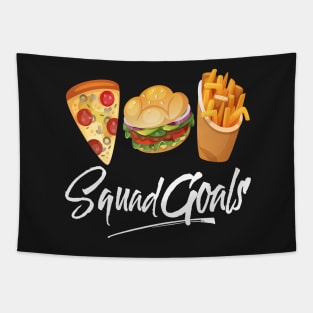 Fast Food Squad Goals Tapestry