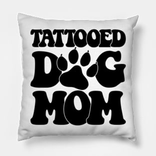 Tattooed Dog Mom Pillow