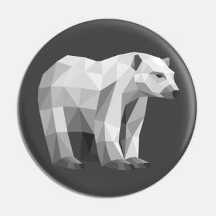 Grey Polar Bear Pin