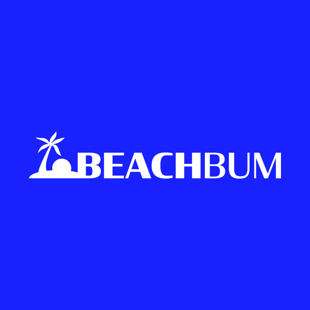 Beach Bum: Island (White) by Long Legs Design