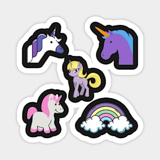 Unicorn 5 pk Stickers Collection Magnet