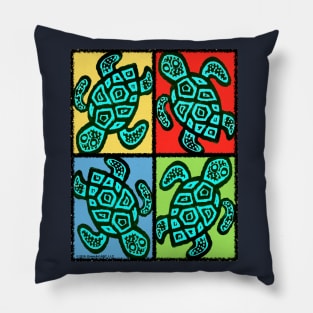 Pop Turtles Pillow