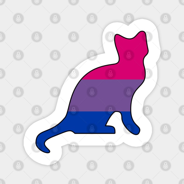 Bisexual Kitty Magnet by NatLeBrunDesigns