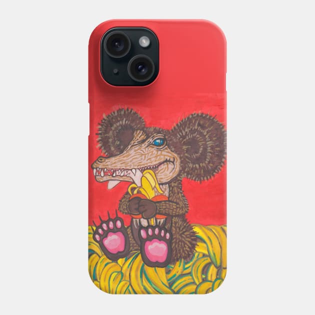 Cheburashka bear Child of Gena and Cheburashka Phone Case by deadblackpony