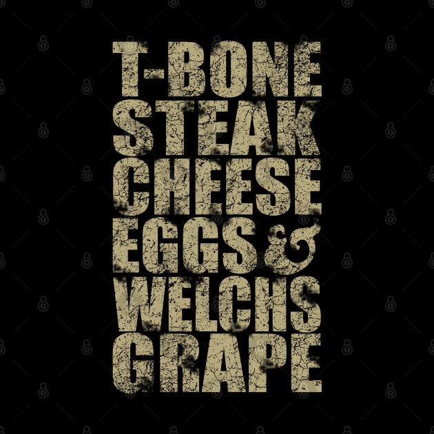 Guest Check - T-Bone Steak, Cheese Eggs, Welch's Grape by Giftblogee