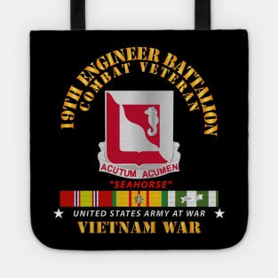 19th Engineer Battalion with Vietnam Service Ribbons Tote