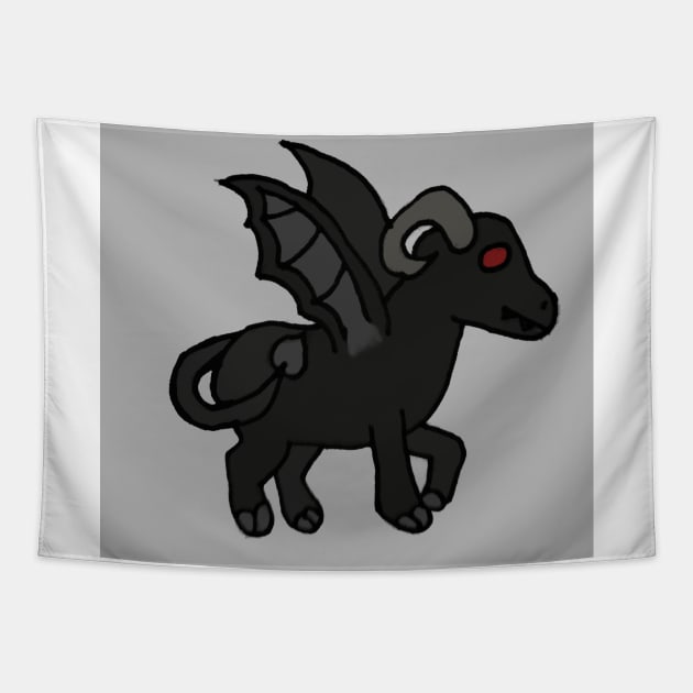 Cutie Jersey Devil Tapestry by ValinaMoonCreations