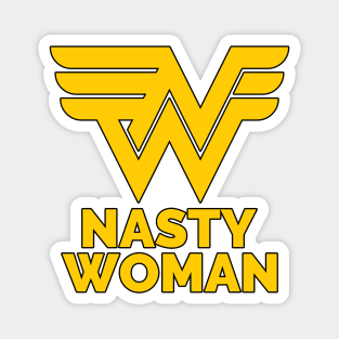 nasty woman gold Magnet