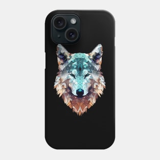 Geometric Wolf design | Colorful Wild Animal Phone Case